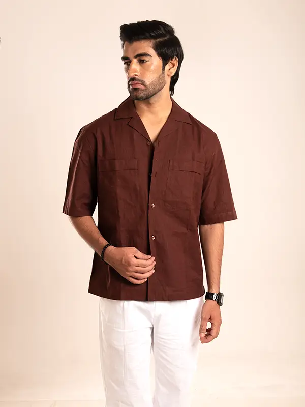 Cotton Linen Regular Fit Shirt - Image 2