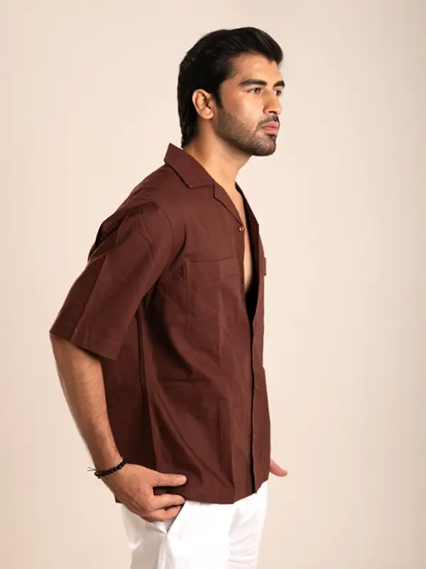Cotton Linen Regular Fit Shirt - Image 4