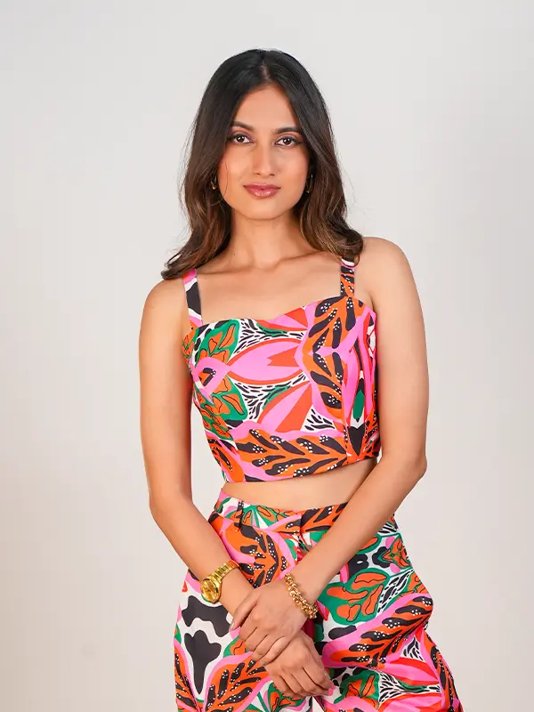 Printed Pant & Top Co-ord Set