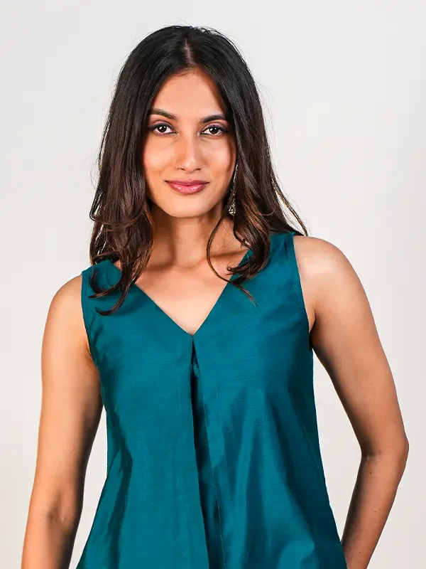 Green A-Line Kurta Set - Image 4