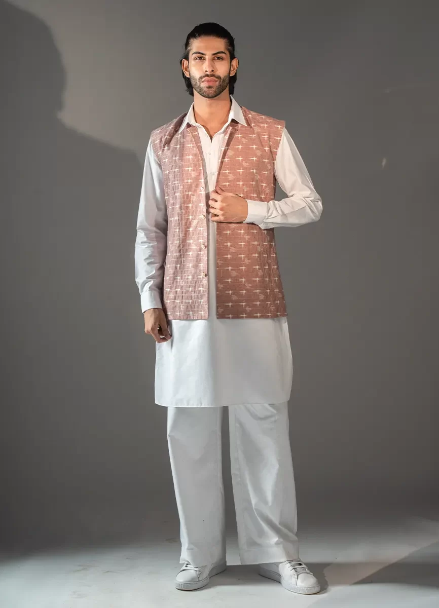 Cotton Linen Kurta Set