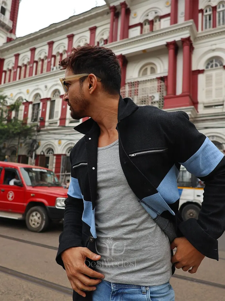 Dual Shade Denim Jacket - Image 2