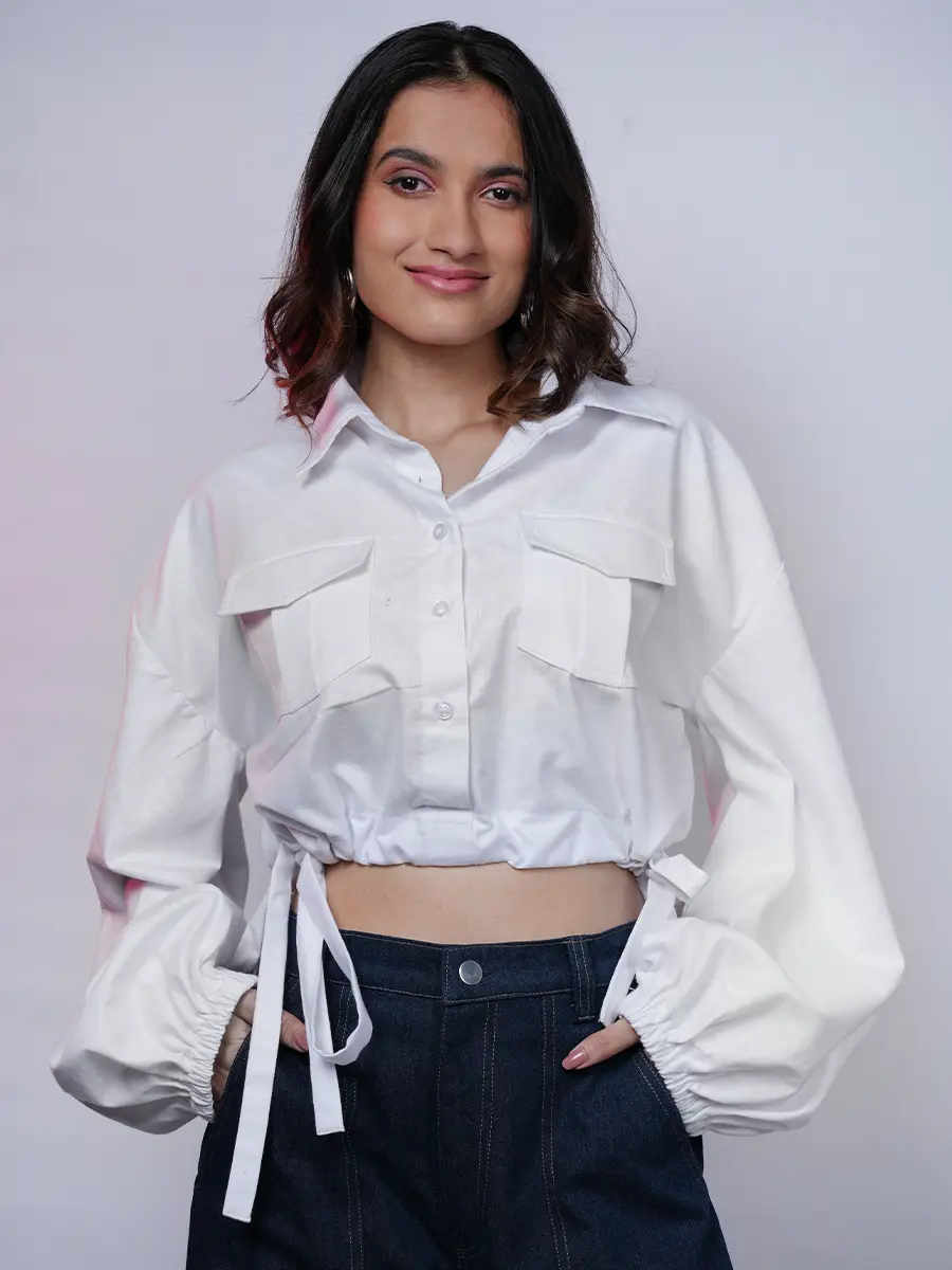 White Two Pocket Shirt