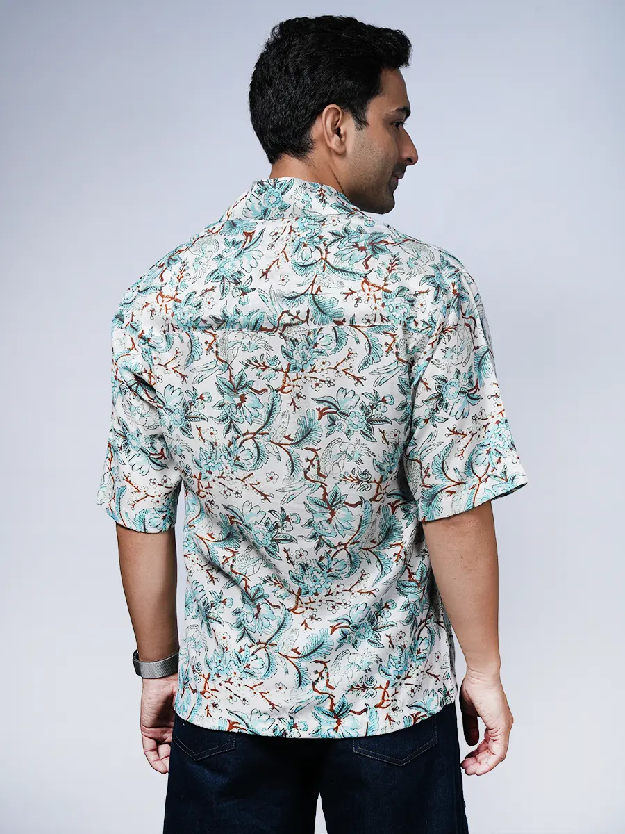 White Printed Shirt - Image 4